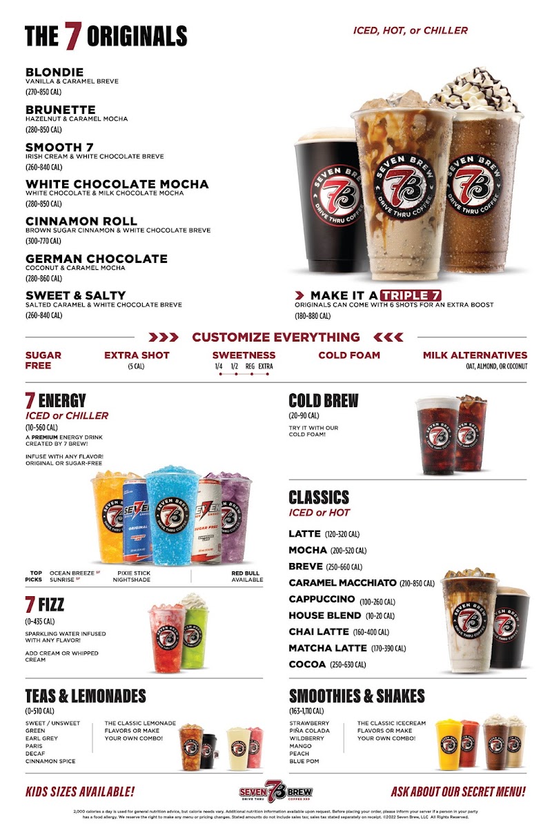 7 Brew Coffee Menu-1